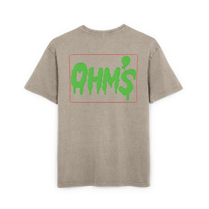 T-Shirt Olm’s Mann Acid Washed Heavy Oversize Tee for Men