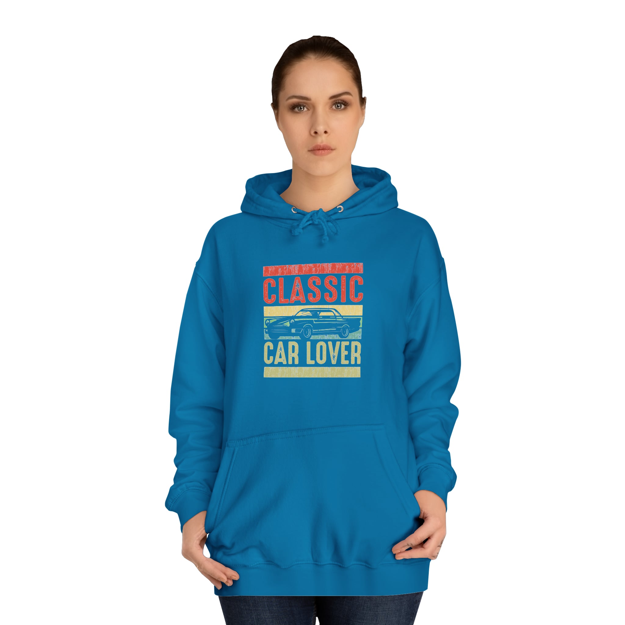 Sweat à capuche unisexe pour amoureux des voitures classiques 