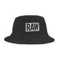 RAW Graphic Bucket Hat, Trendy Sun Hat, Summer Accessory, Casual Outdoor Hat, Gift for Him/Her, Fashion Statement Printify