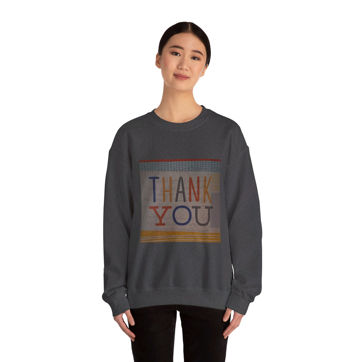 RCNSONS Unisex Crewneck Thanks Sweatshirt