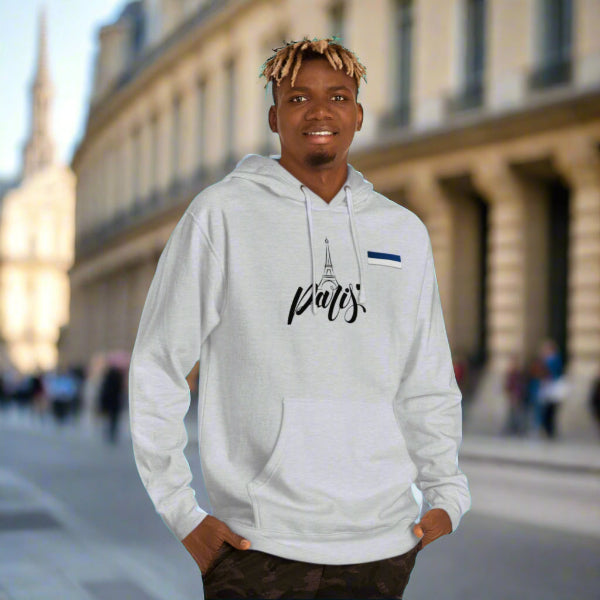 Paris Unisex Hoodie Sweatshirt - Eiffel Tower Design