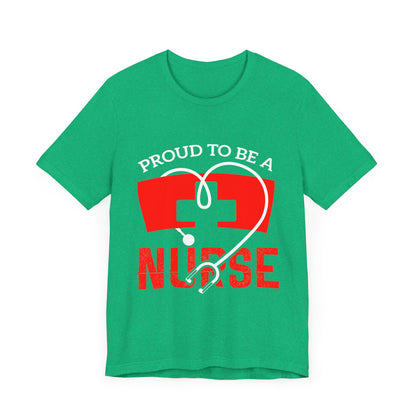 Fier d’être un tee-shirt unisexe infirmière 