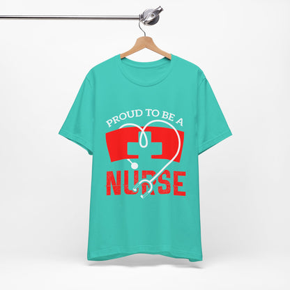 Fier d’être un tee-shirt unisexe infirmière 