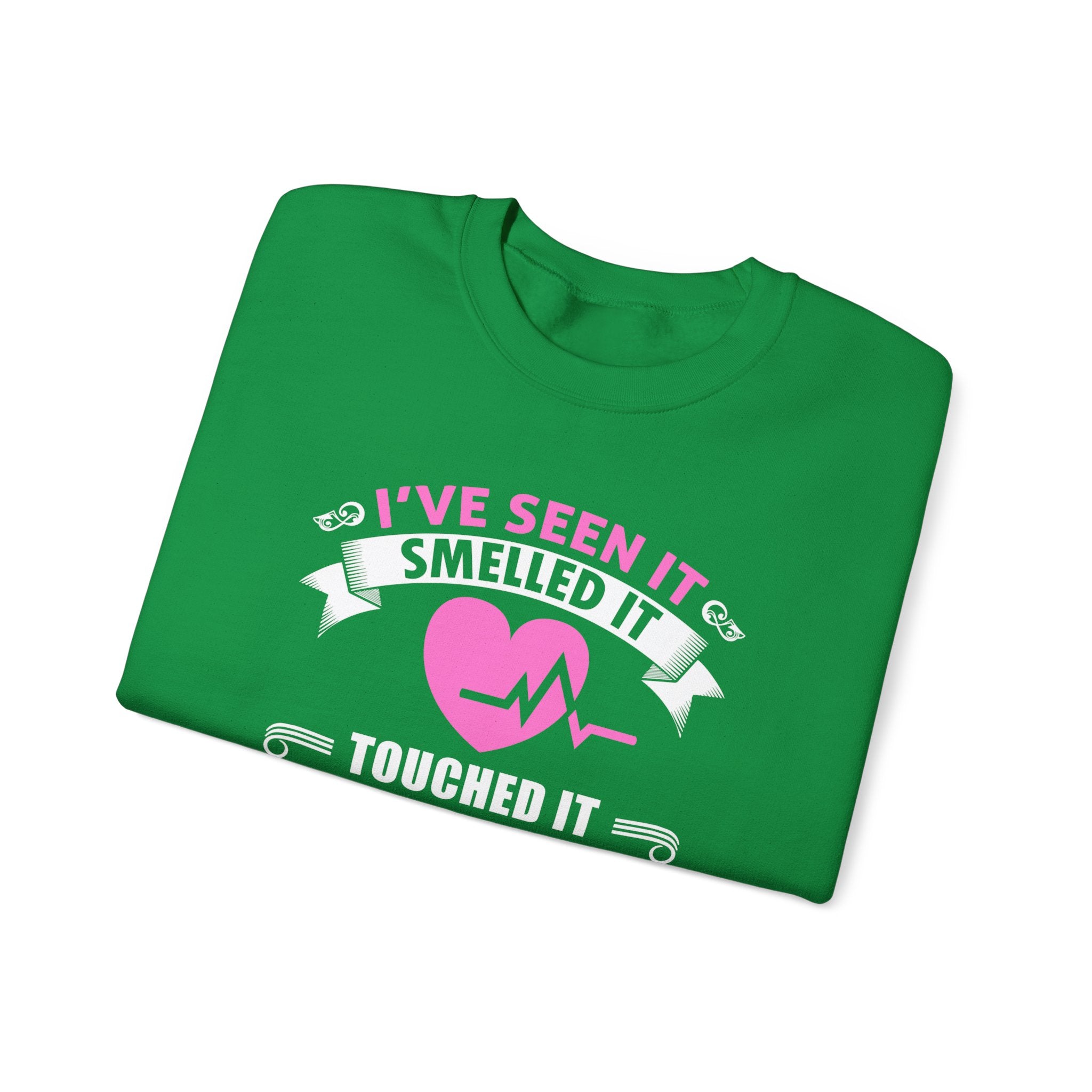 J’ai vu ça sentait ça touchait ce sweat-shirt unisexe 