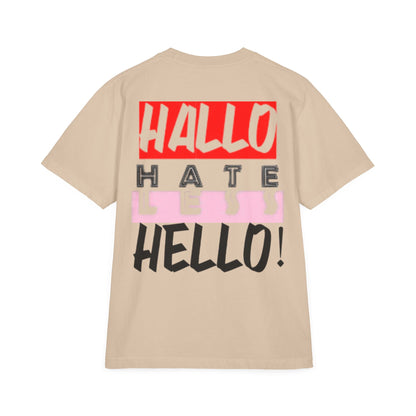Hate Less Unisex Drop-Shoulder T-Shirt - Trendy Casual Wear