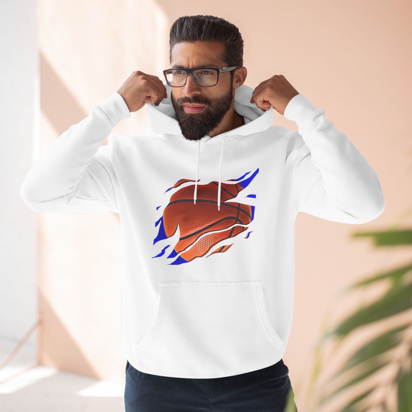 RCNSONS Unisex Three-Panel Fleece ‚Baseball‘ Hoodie