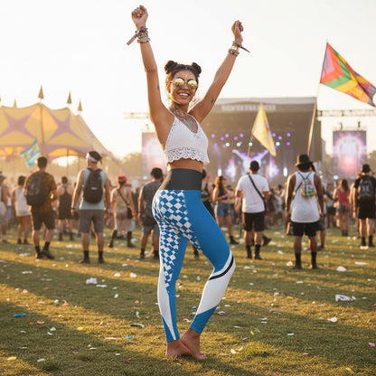 Trendy High Waisted Yoga Leggings - Activewear, Fitness Wear, Workout Leggings, Gift for Yogi, Sports Leggings Printify