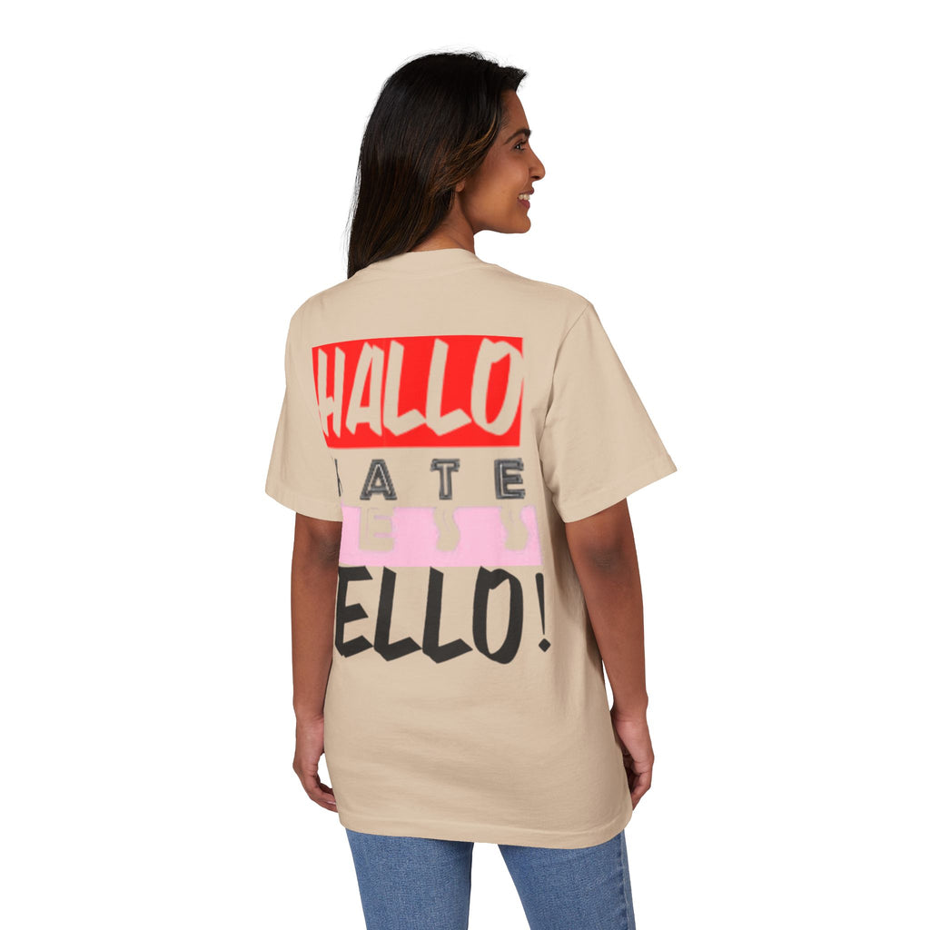 Hate Less Unisex Drop-Shoulder T-Shirt - Trendy Casual Wear