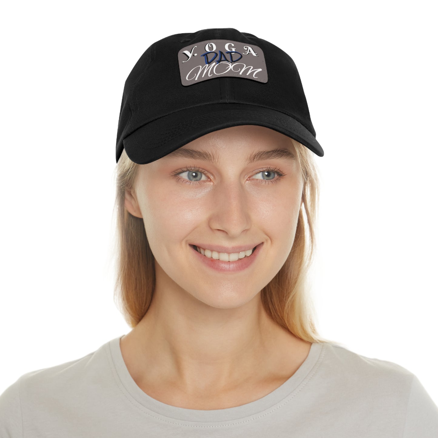 Yoga Dad Hat with Leather Patch - Casual Style for Active Parents