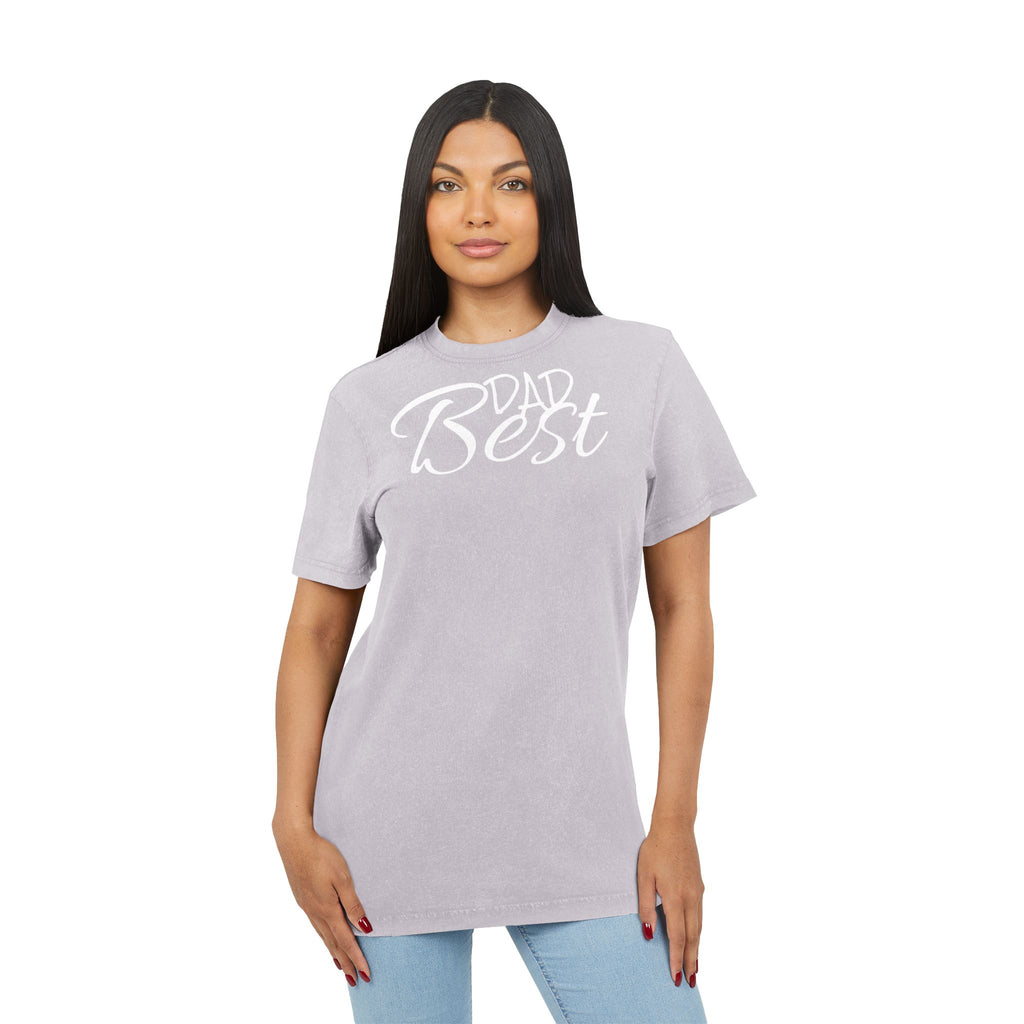 Acid Washed Dad Best Tee - Vintage Style T-Shirt for Father's Day & Casual Wear