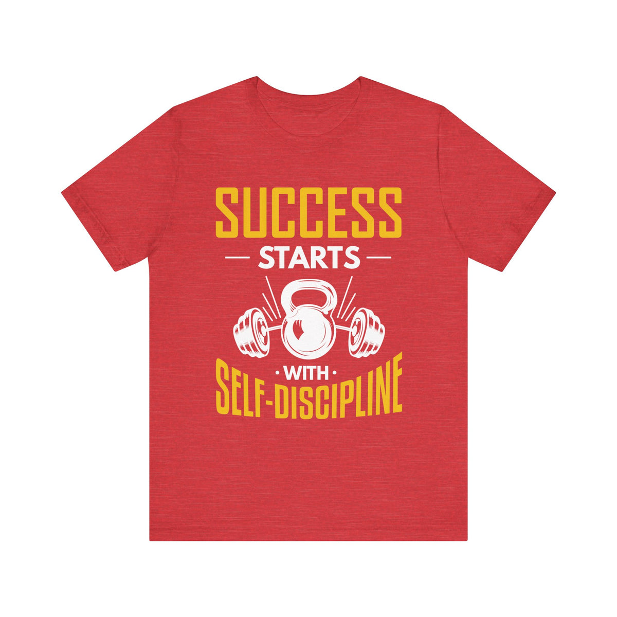 Le succès commence par le tee-shirt unisexe d’autodiscipline 