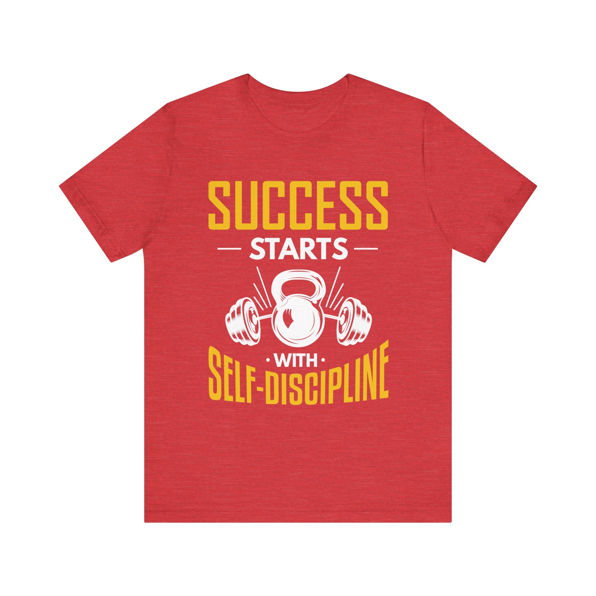 Le succès commence par le tee-shirt unisexe d’autodiscipline 