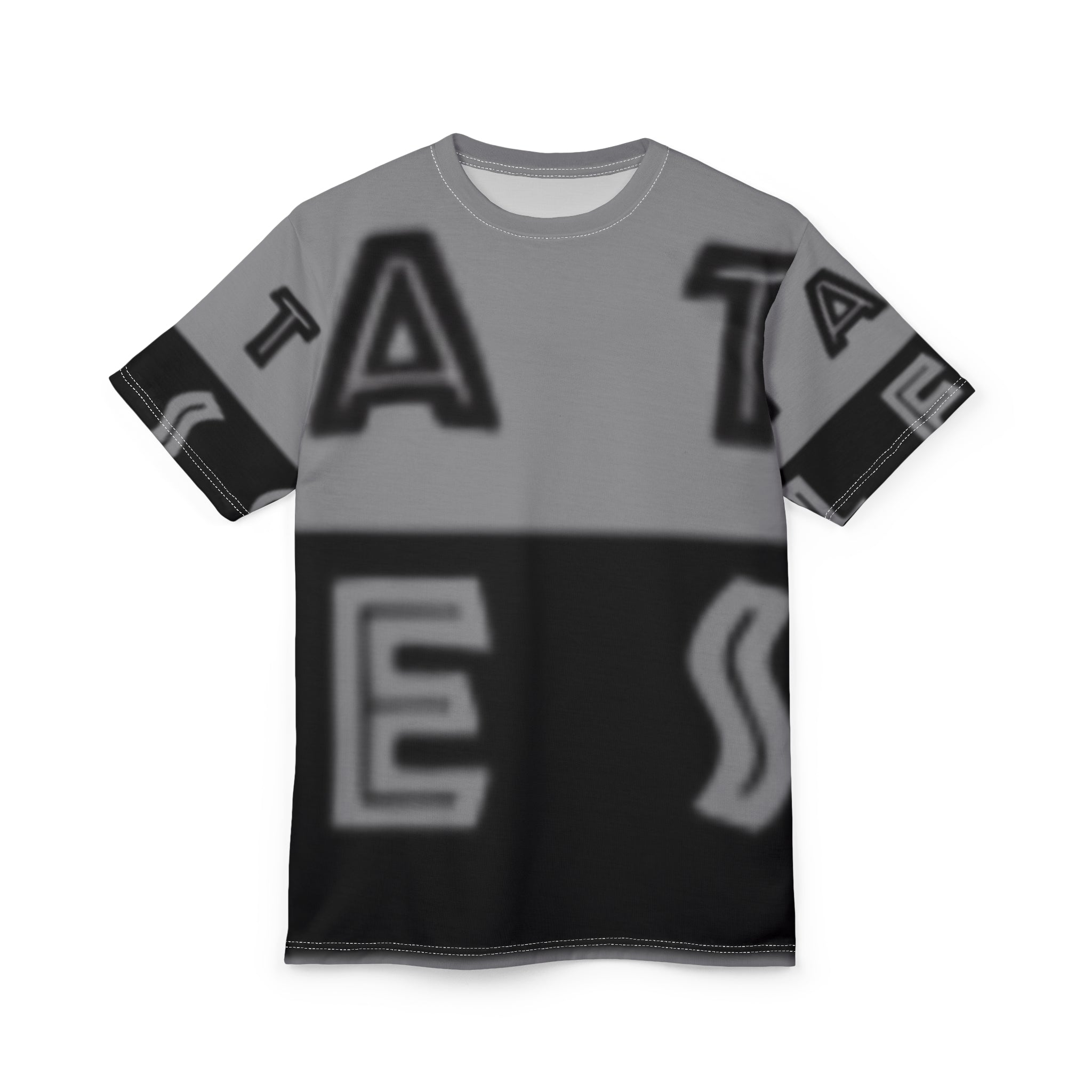 Modern Unisex Graphic Tee - Unique Cut & Sew Design