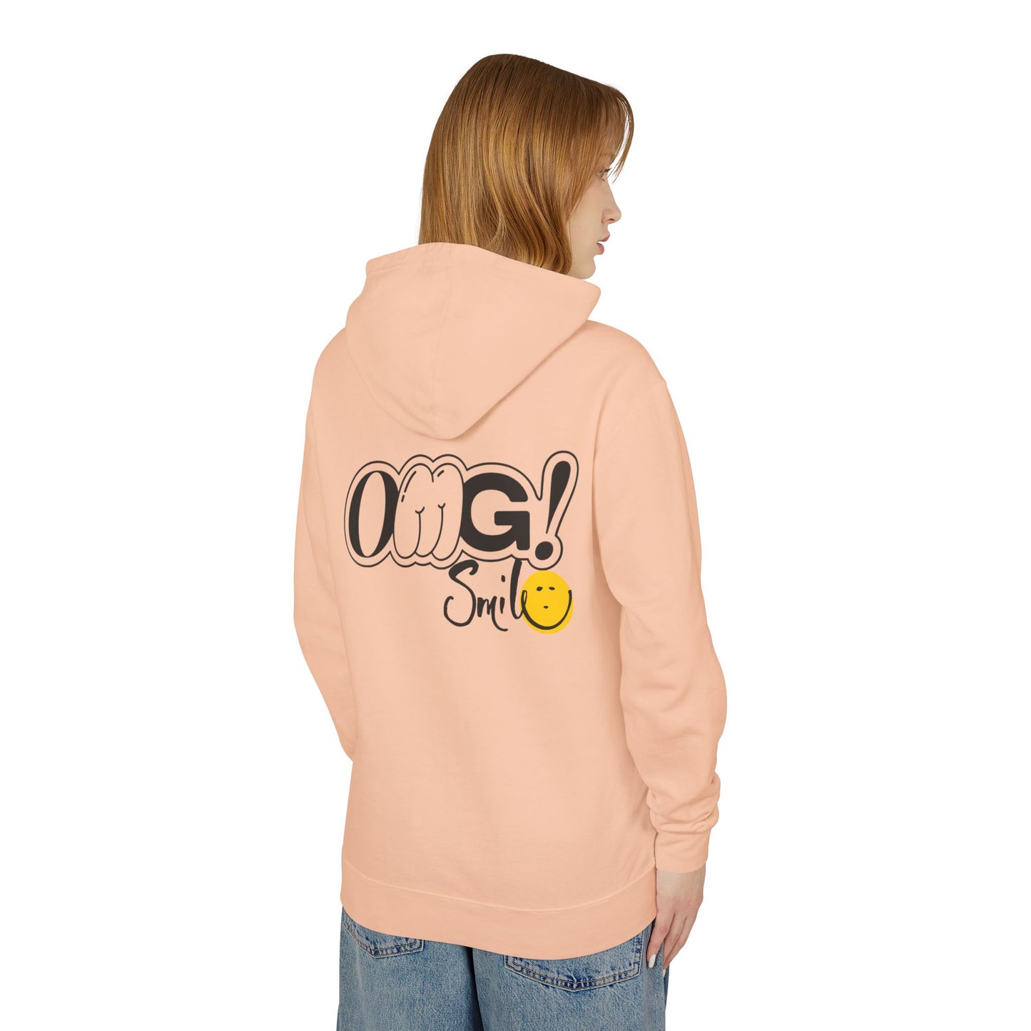 OMG!Smile Lightweight Hooded Sweatshirt