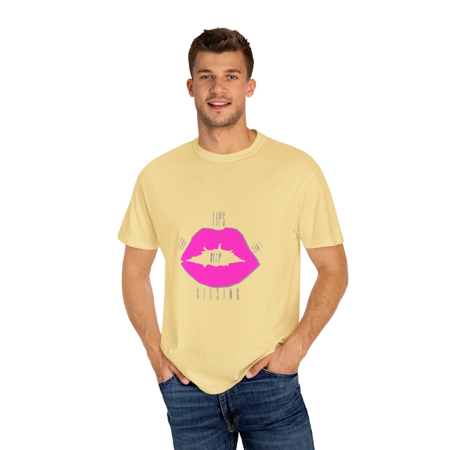Kiss Mark Graphic Tee, Trendy Unisex T-shirt for Casual Wear, Perfect for Birthdays, Valentine’s Day, or Fun Gatherings, Statement Shirt Printify