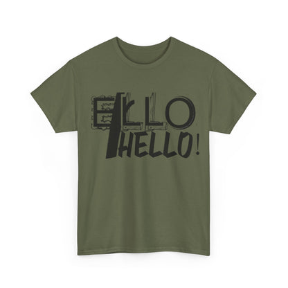 Hello Unisex Tee - Casual and Stylish Cotton T-Shirt for All Occasions