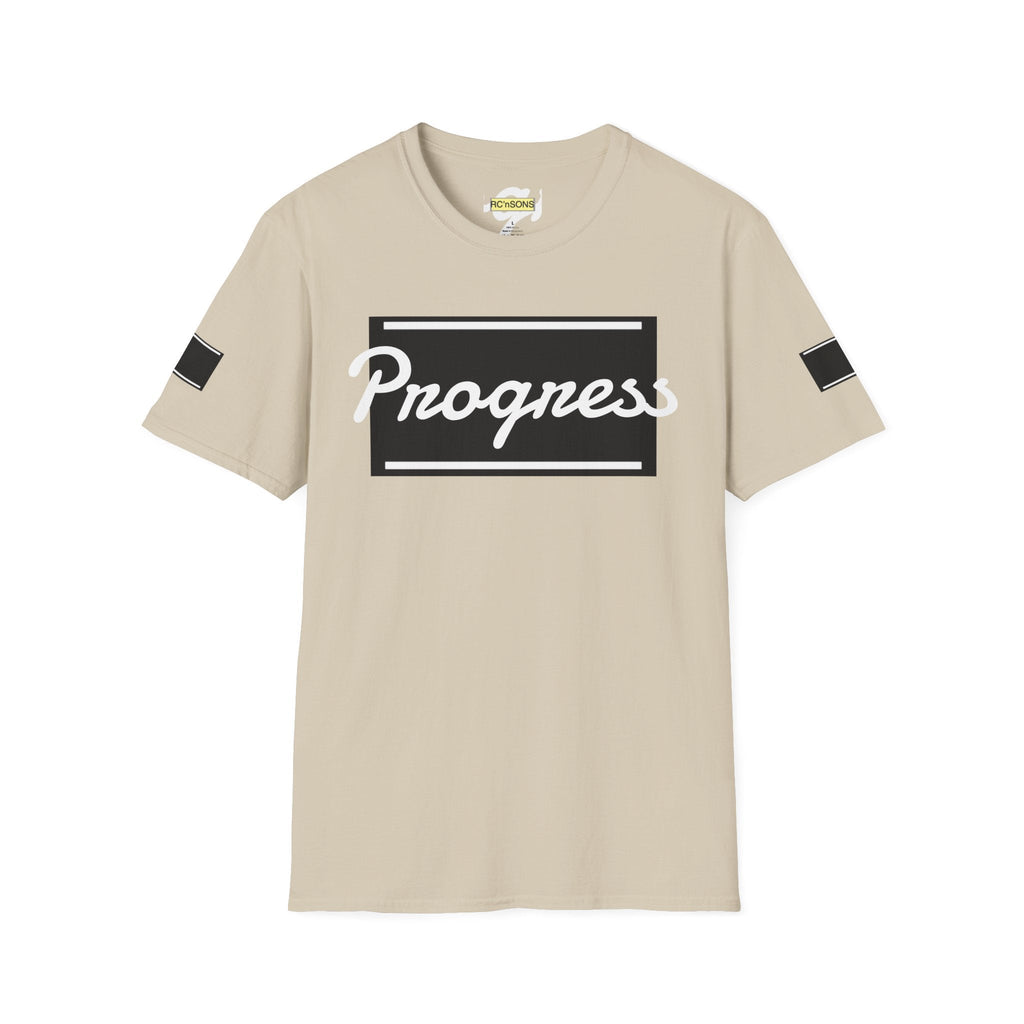 Motivational Unisex Softstyle T-Shirt | Progress Tee, Gift for Teens, Casual Wear, Workout Shirt, Inspirational Apparel Printify