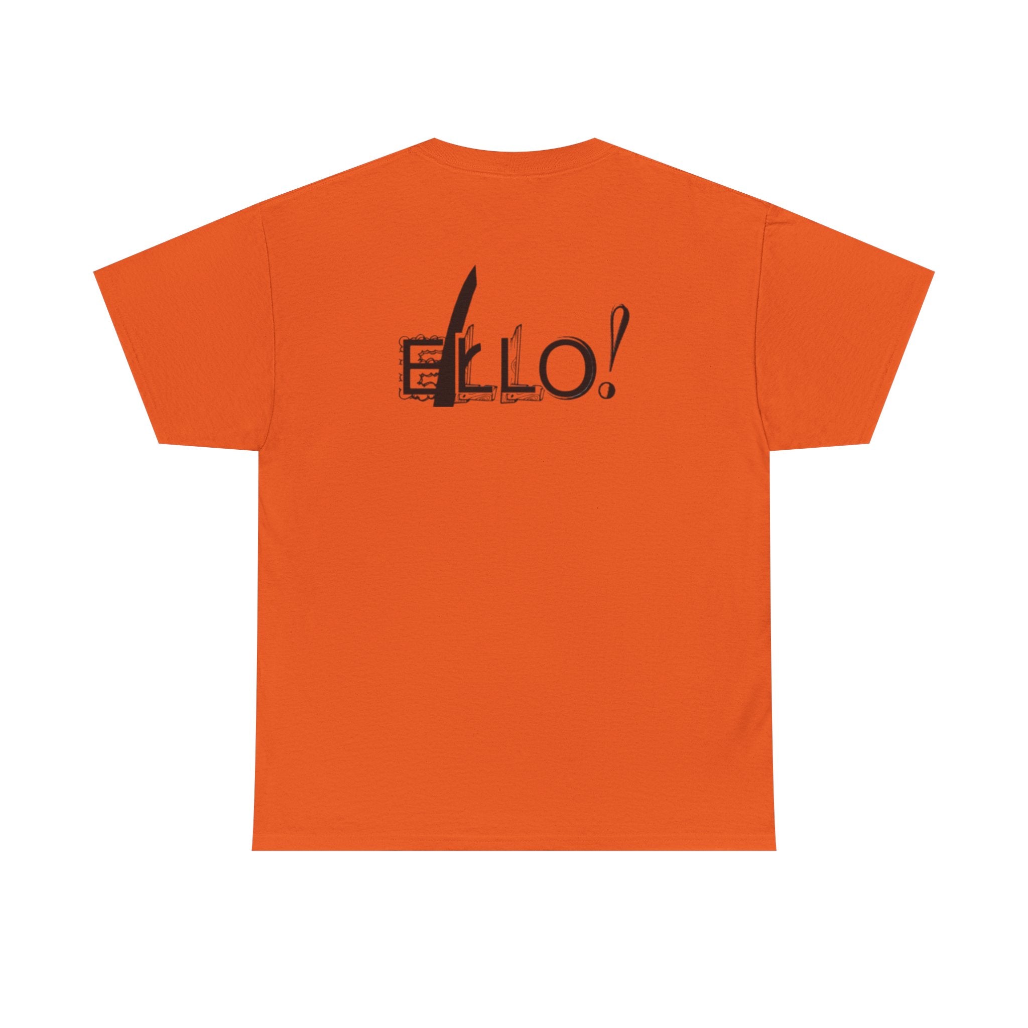 Funny Unisex Heavy Cotton Tee - "ELLO!" Graphic Shirt for Casual Days
