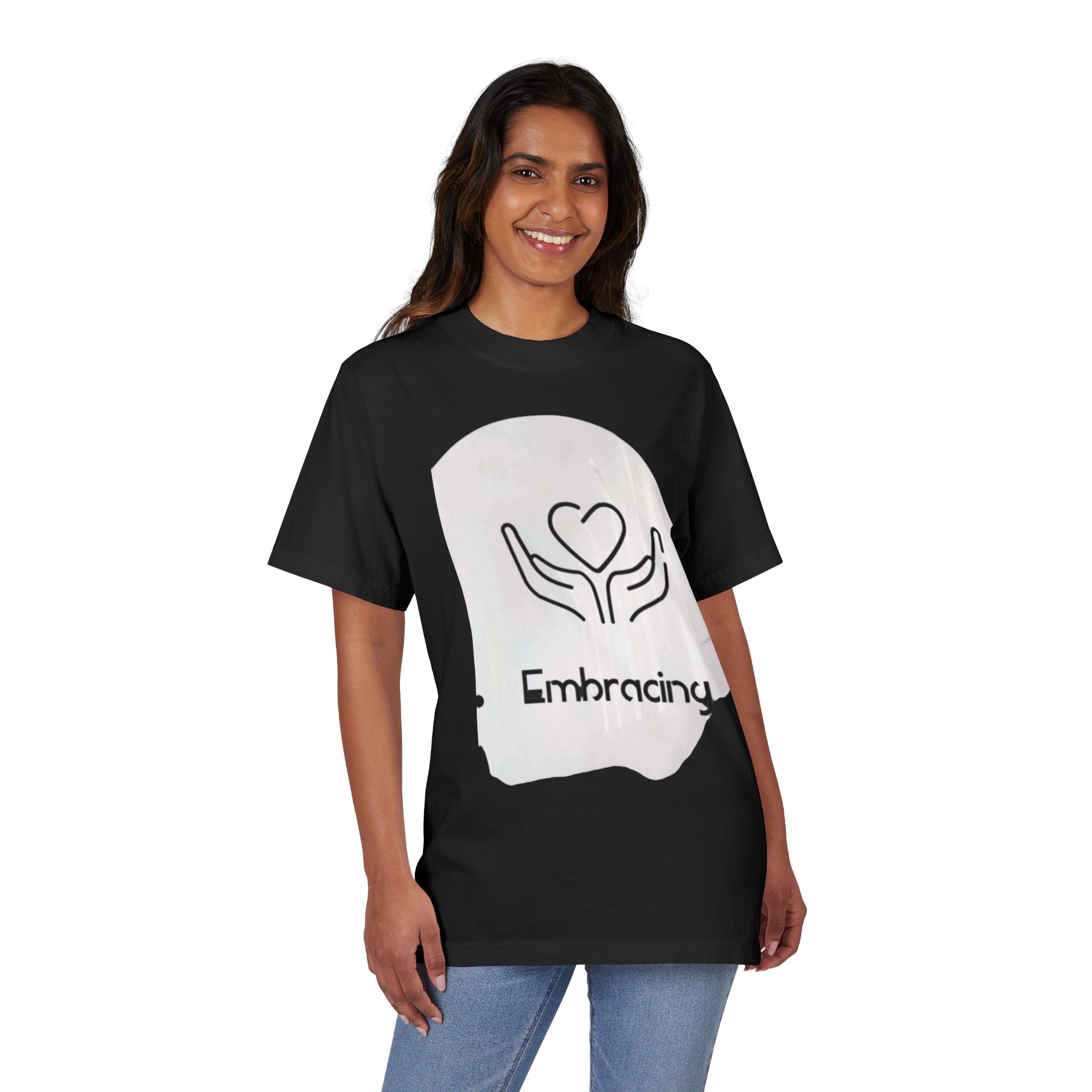 Drop-Shoulder T-Shirt Embracing Design