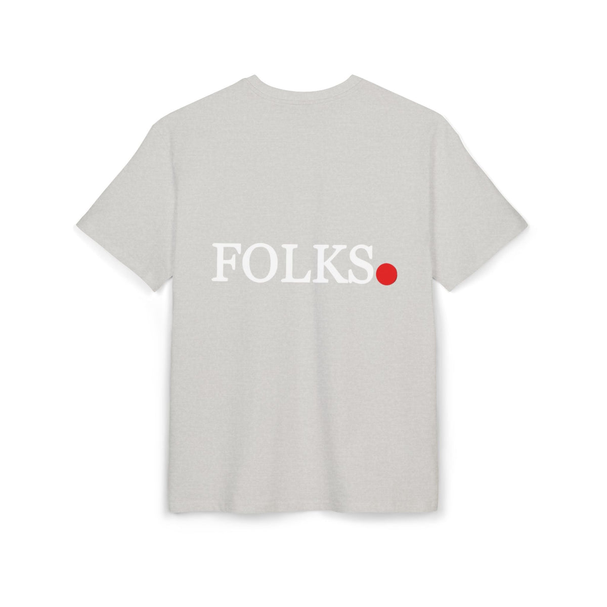 Oversized Tee with Bold Red Dot, Everyday Tee Printify