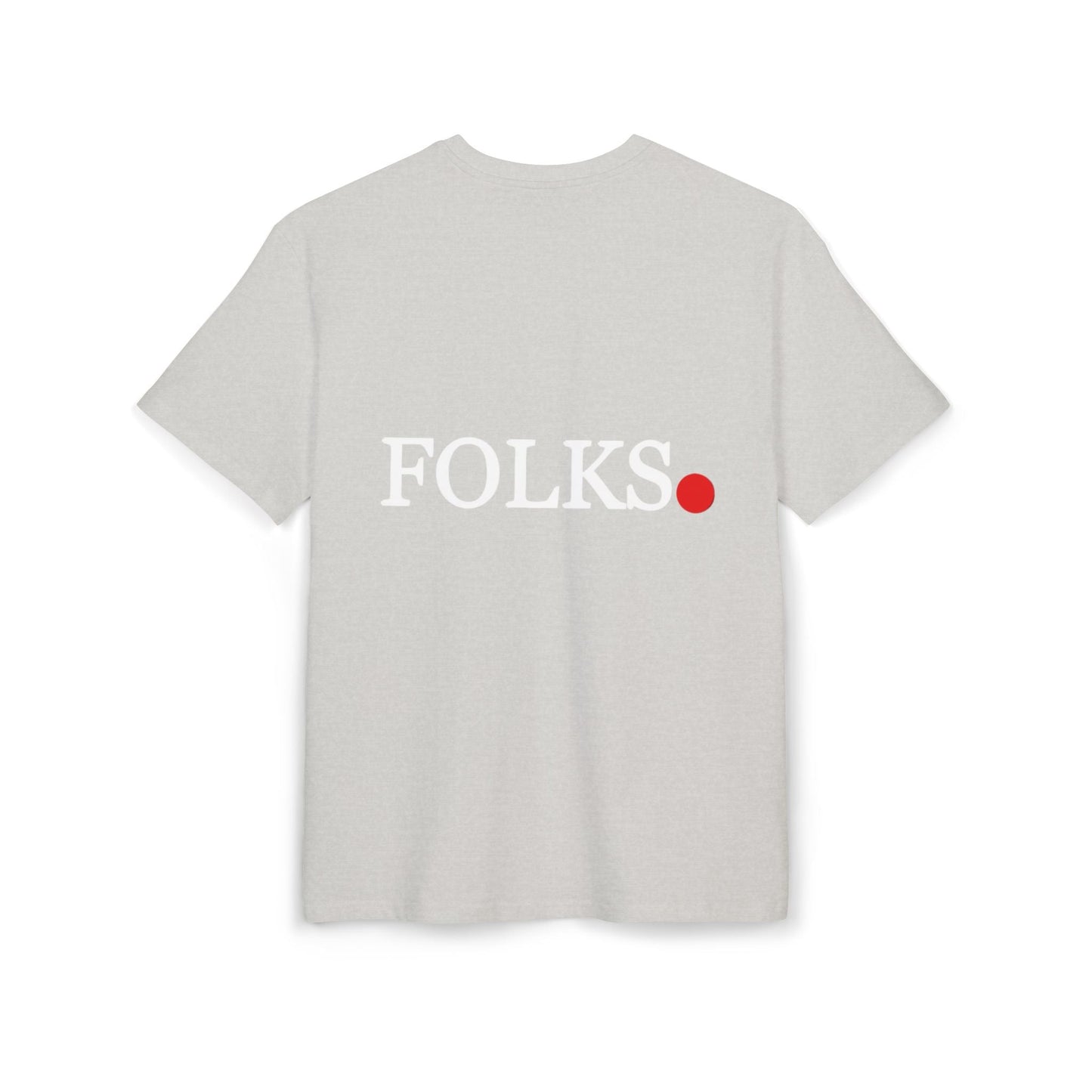 Oversized Tee with Bold Red Dot, Everyday Tee Printify