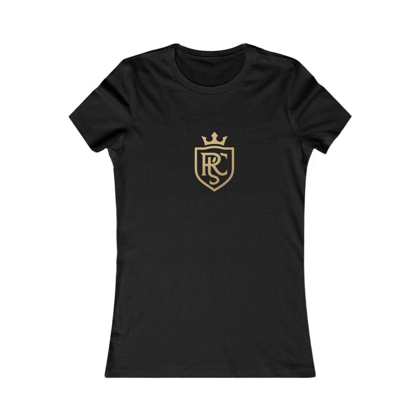 Gold Shield Women's Tee - Casual Wear, Gift for Her, Birthday Gift, Everyday Comfort, Logo Tee, Stylish T-Shirt Printify