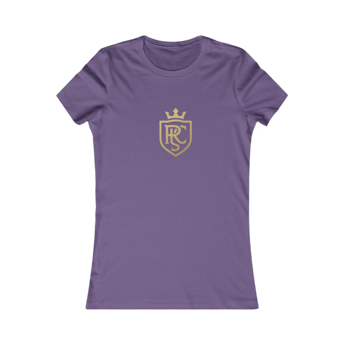 Gold Shield Women's Tee - Casual Wear, Gift for Her, Birthday Gift, Everyday Comfort, Logo Tee, Stylish T-Shirt Printify