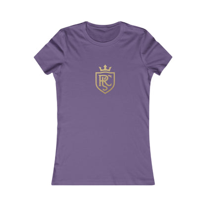 Gold Shield Women's Tee - Casual Wear, Gift for Her, Birthday Gift, Everyday Comfort, Logo Tee, Stylish T-Shirt Printify