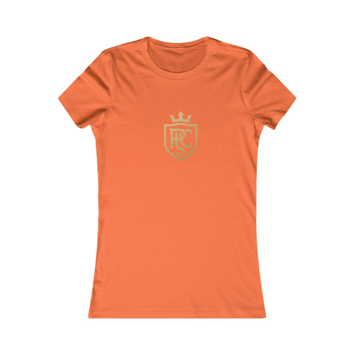Gold Shield Women's Tee - Casual Wear, Gift for Her, Birthday Gift, Everyday Comfort, Logo Tee, Stylish T-Shirt Printify