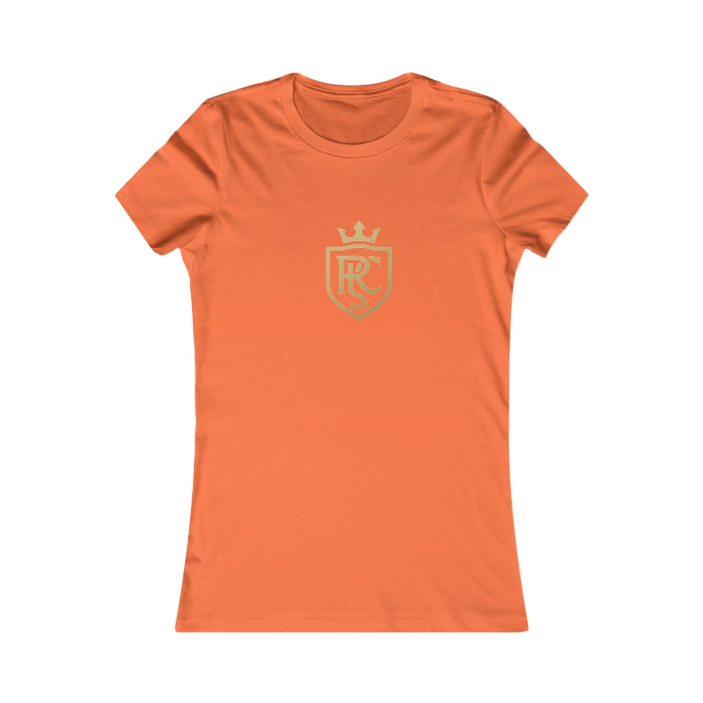 Gold Shield Women's Tee - Casual Wear, Gift for Her, Birthday Gift, Everyday Comfort, Logo Tee, Stylish T-Shirt Printify