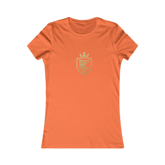 Gold Shield Women's Tee - Casual Wear, Gift for Her, Birthday Gift, Everyday Comfort, Logo Tee, Stylish T-Shirt Printify