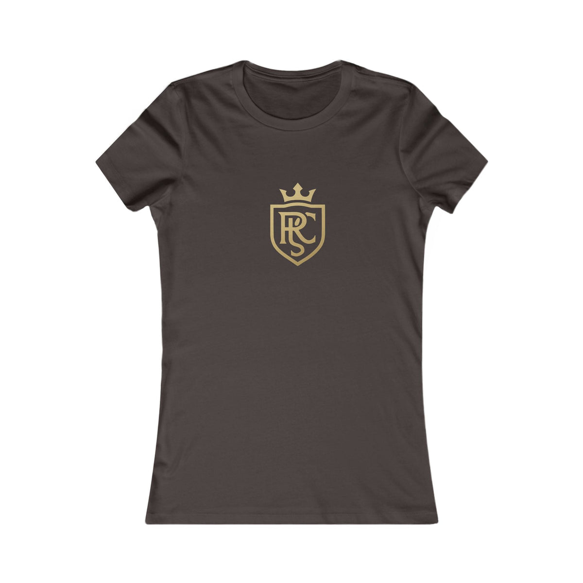 Gold Shield Women's Tee - Casual Wear, Gift for Her, Birthday Gift, Everyday Comfort, Logo Tee, Stylish T-Shirt Printify