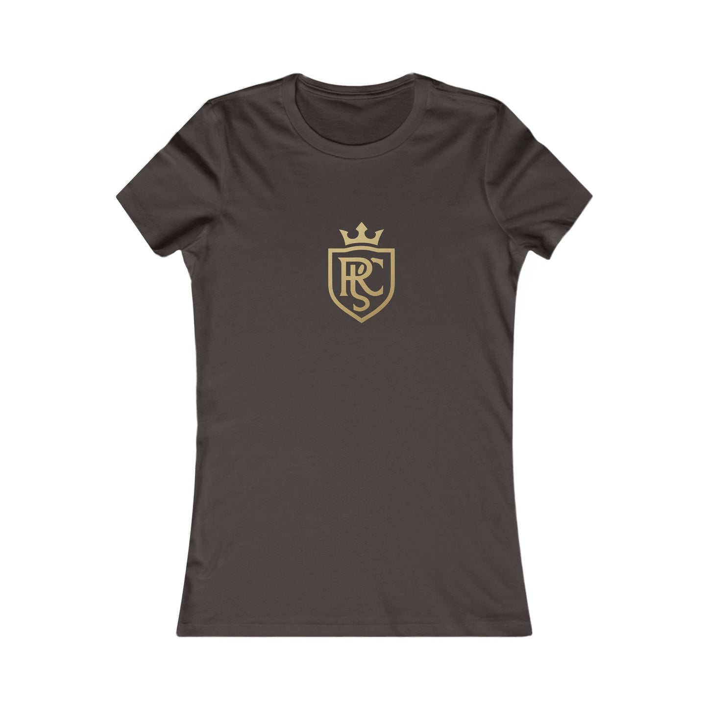 Gold Shield Women's Tee - Casual Wear, Gift for Her, Birthday Gift, Everyday Comfort, Logo Tee, Stylish T-Shirt Printify