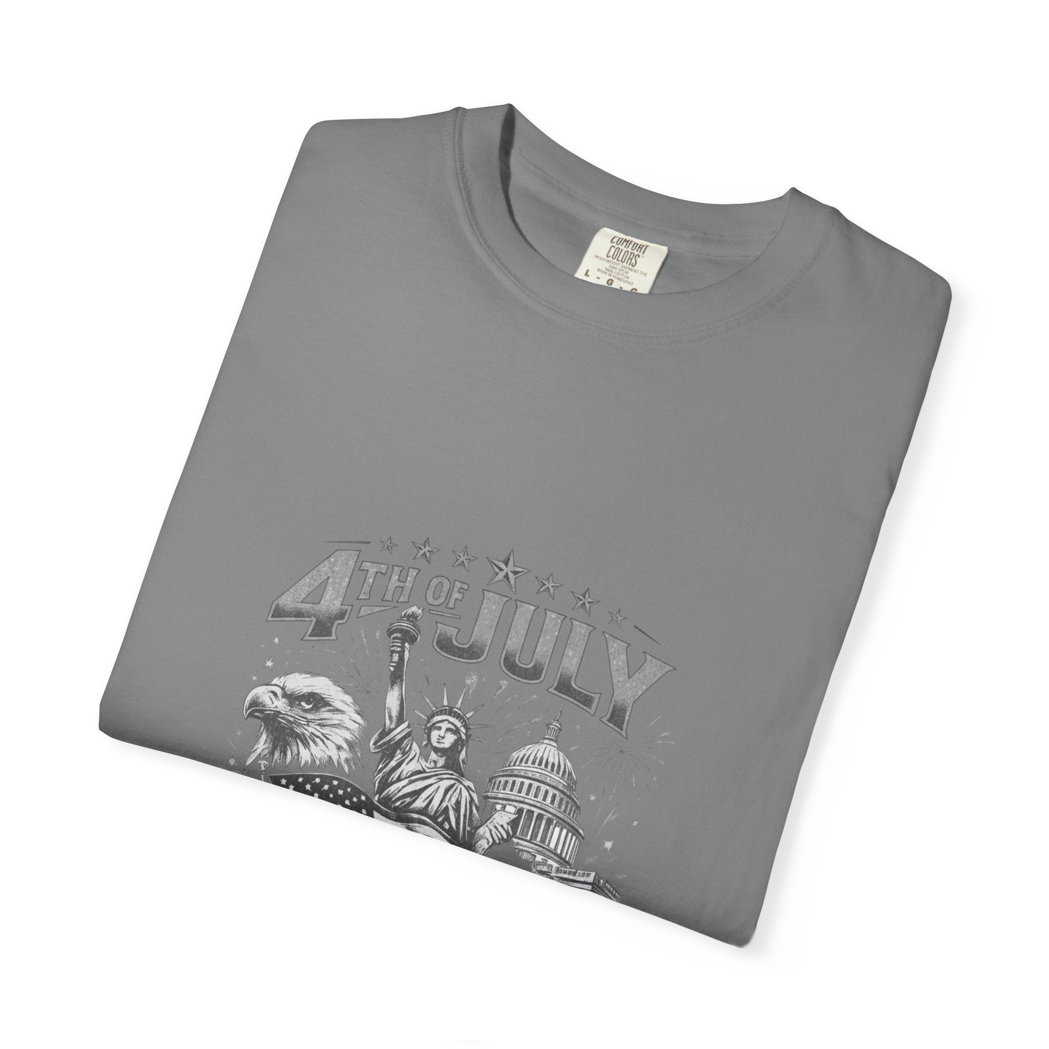 4th of July Patriotic T-Shirt — 'Land of the Free, Home of the Brave'