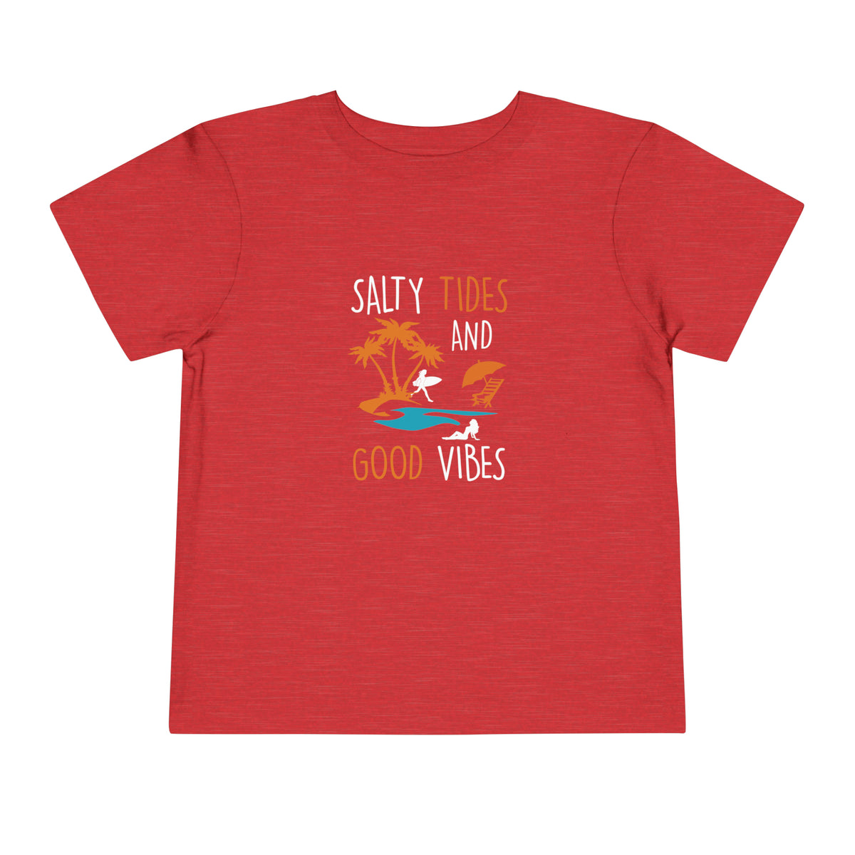 Salty Tides And Good Vibes Toddler Tee