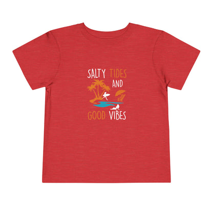 Salty Tides And Good Vibes Toddler Tee