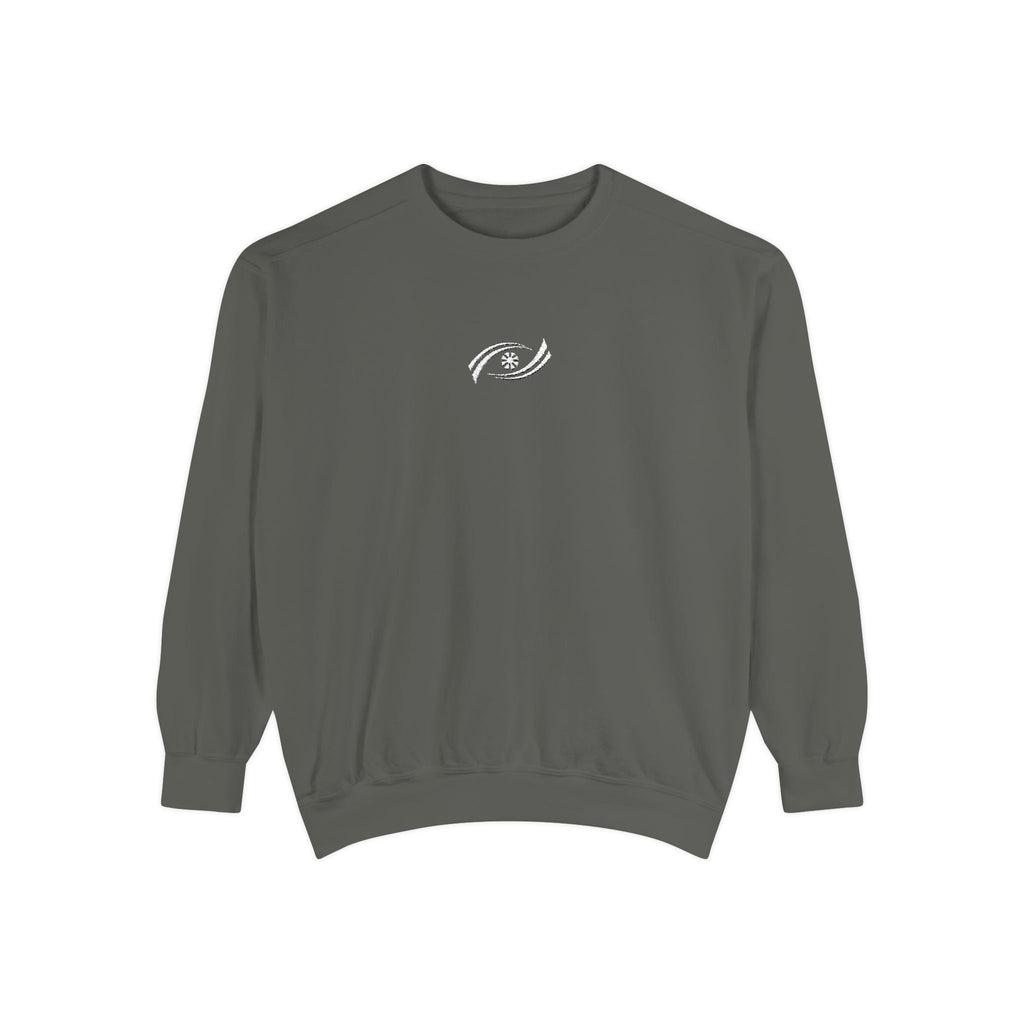 Garment-Dyed Sweatshirt, Cozy Unisex Pullover, Casual Comfortable Sweater, Perfect for Relaxing, Gift Idea for Friends and Family Printify