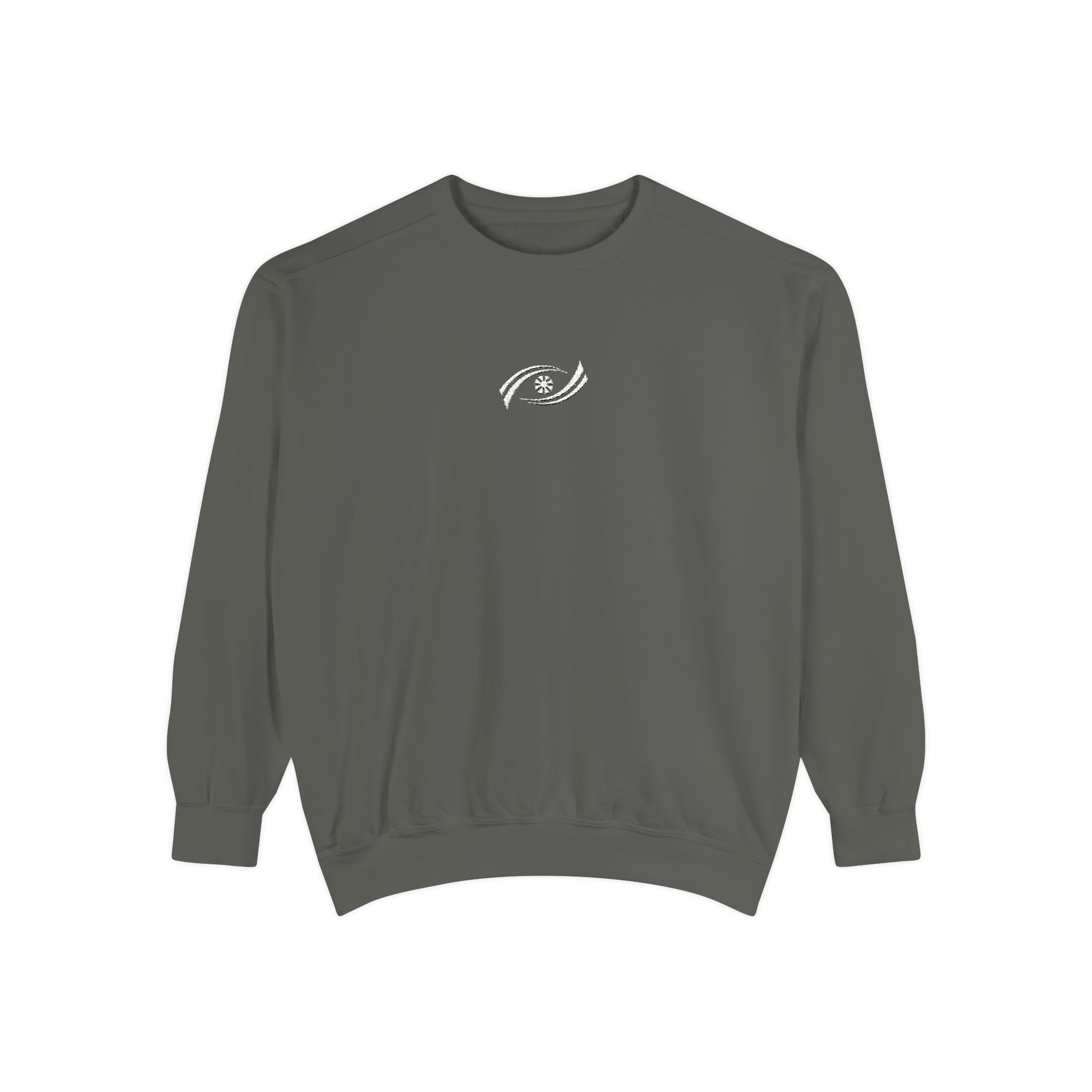 Garment-Dyed Sweatshirt, Cozy Unisex Pullover, Casual Comfortable Sweater, Perfect for Relaxing, Gift Idea for Friends and Family Printify