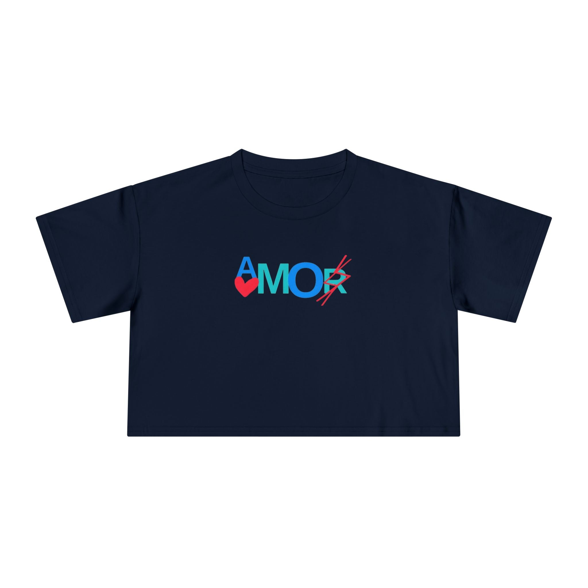 Crop Tee AMORX - Women's Trendy Graphic T-Shirt