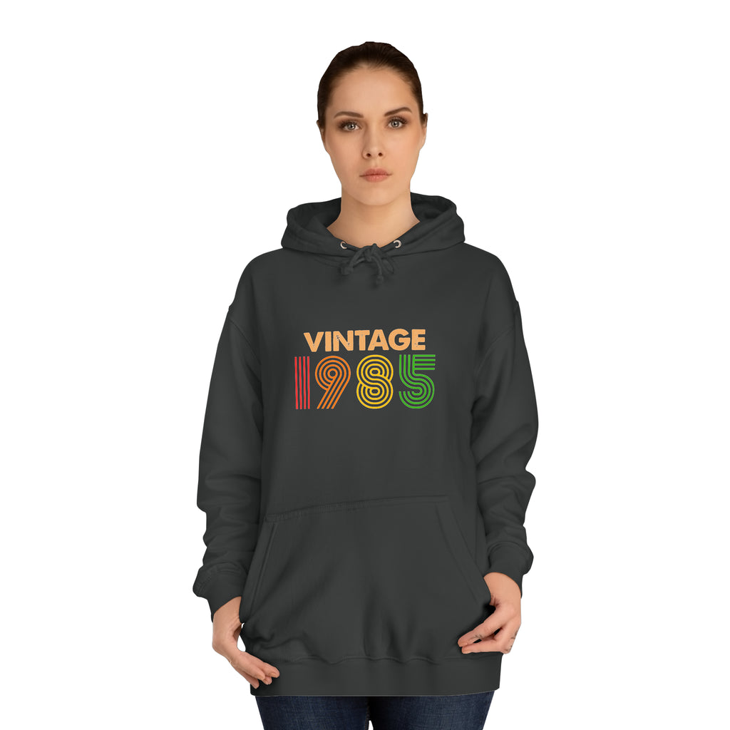 Sweat à capuche unisexe vintage 1985 
