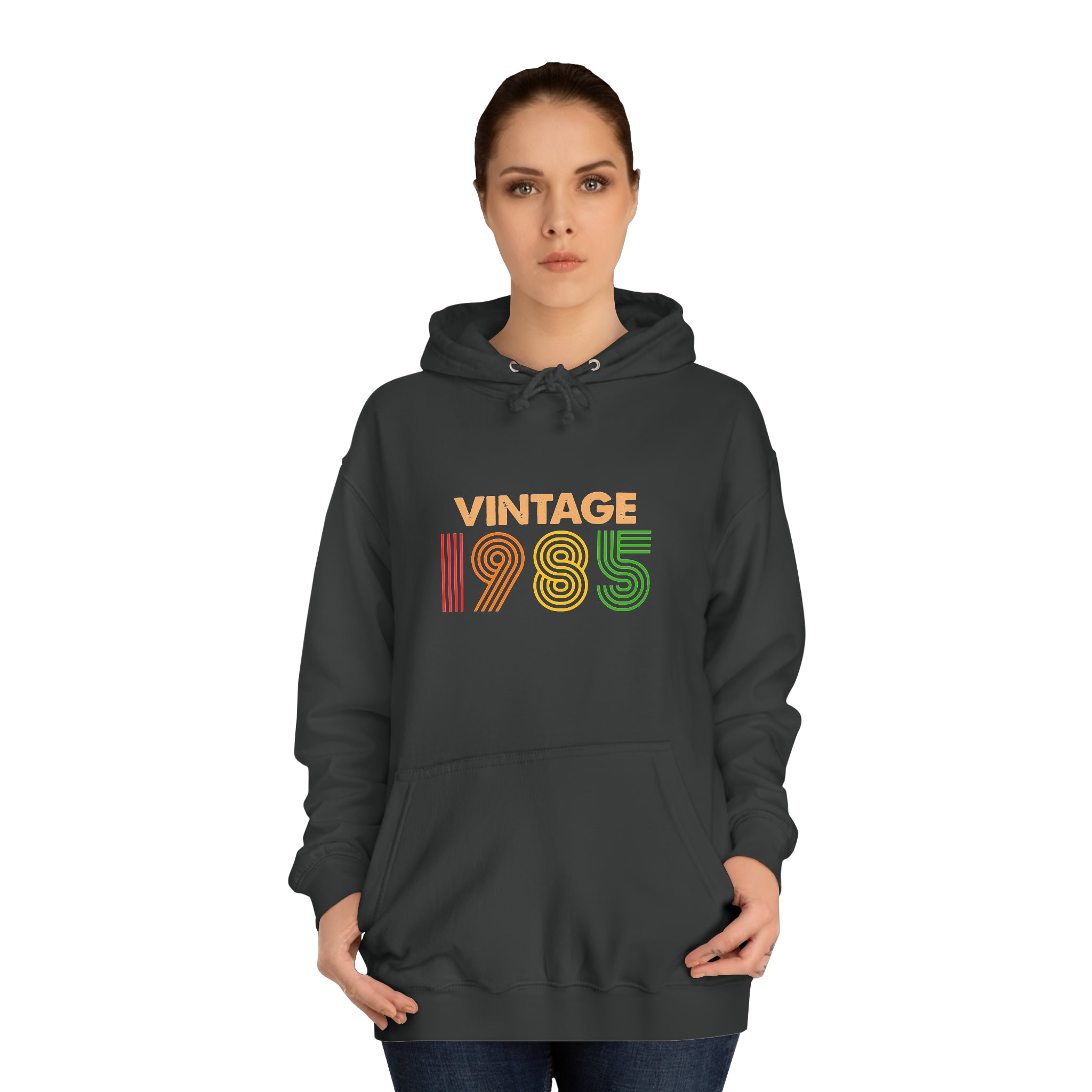 Sweat à capuche unisexe vintage 1985 