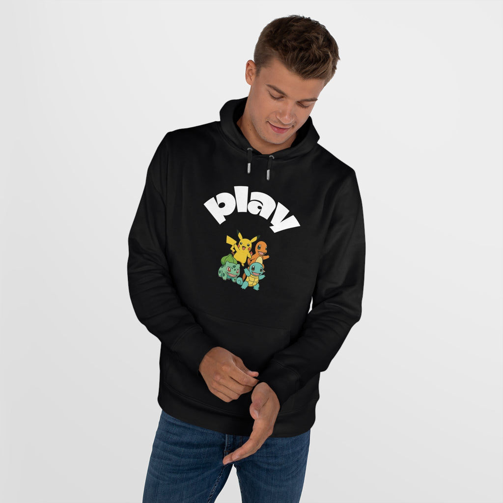 Playful Hooded Sweatshirt, Fun Hoodie for Boys and Girls, Gaming Gift, Birthday Present, Cozy Casual Wear Printify