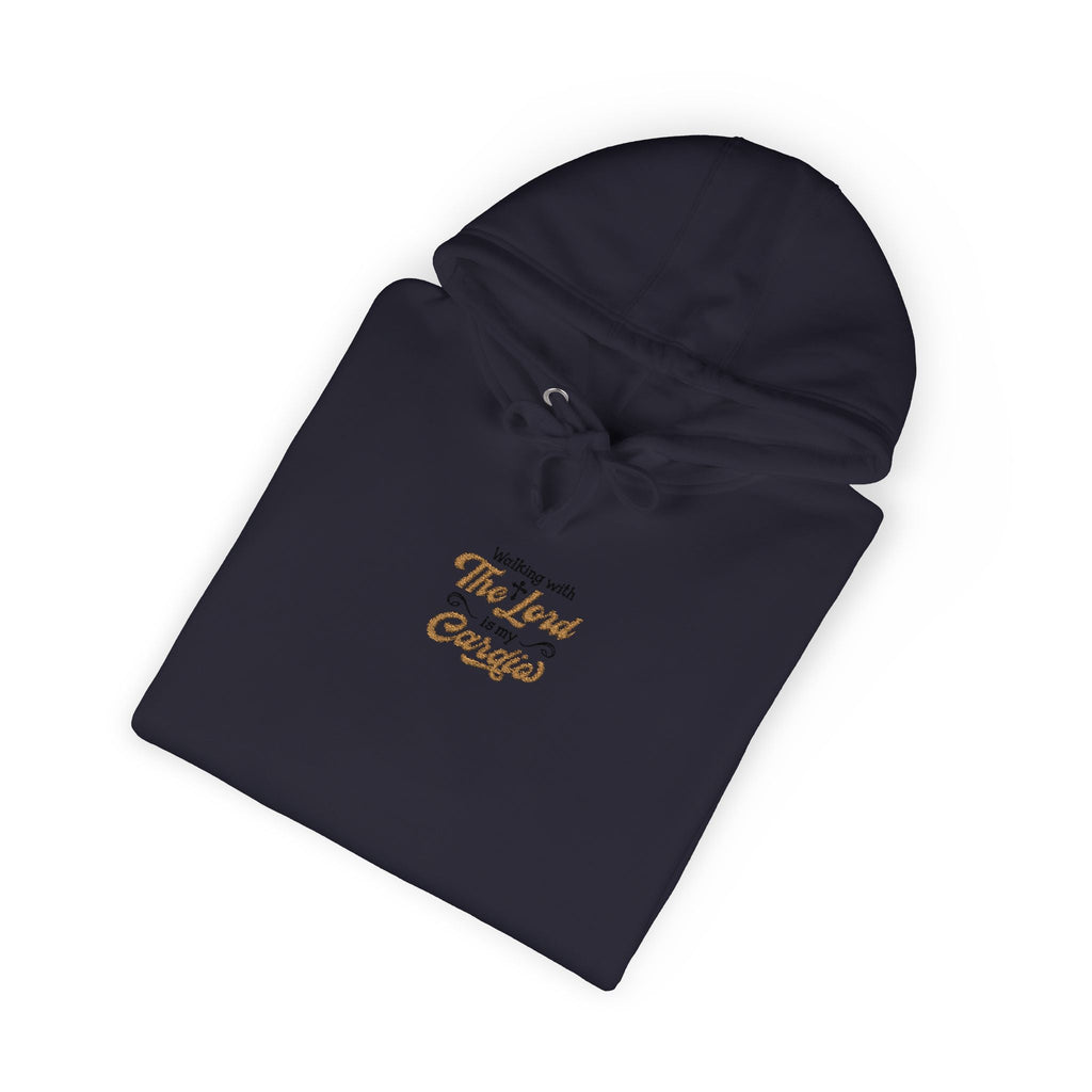 Religious Fleece Hoodie - Walking with the Lord Printify