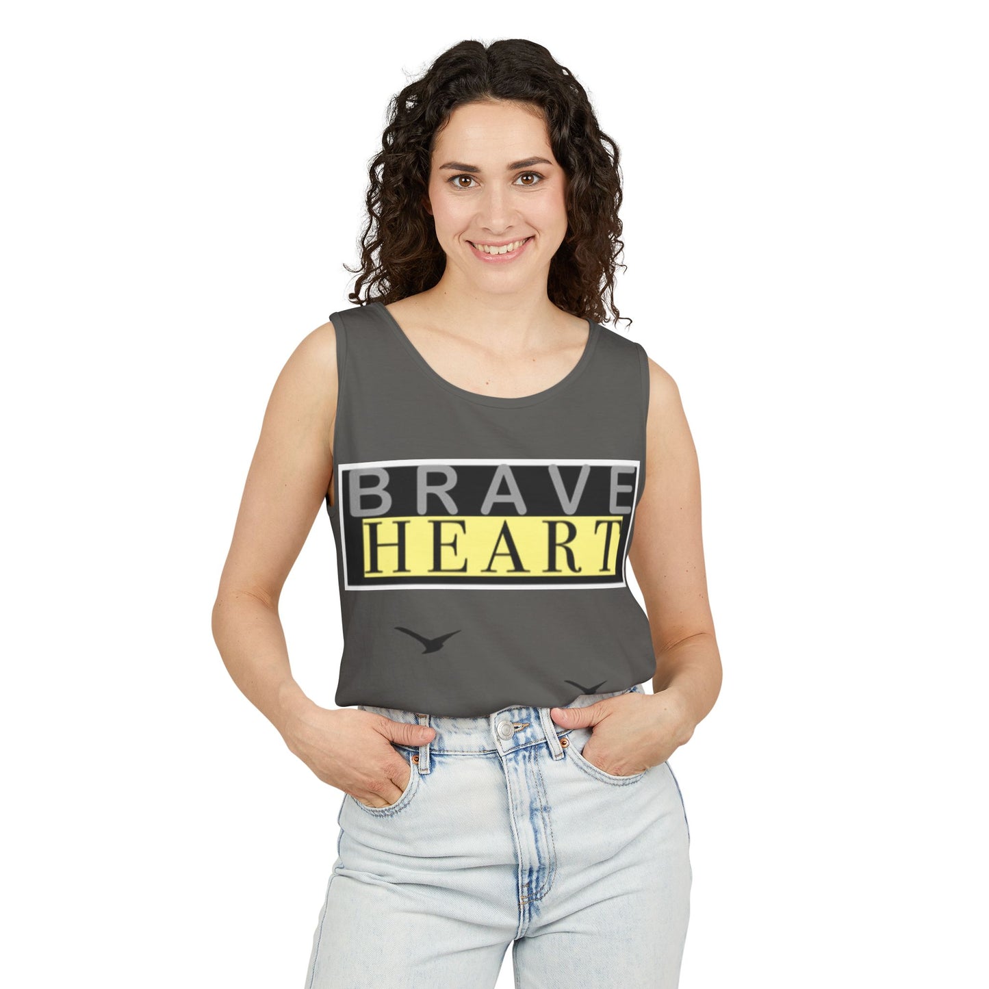 Brave Heart Tank Top | Unisex Garment-Dyed Tee
