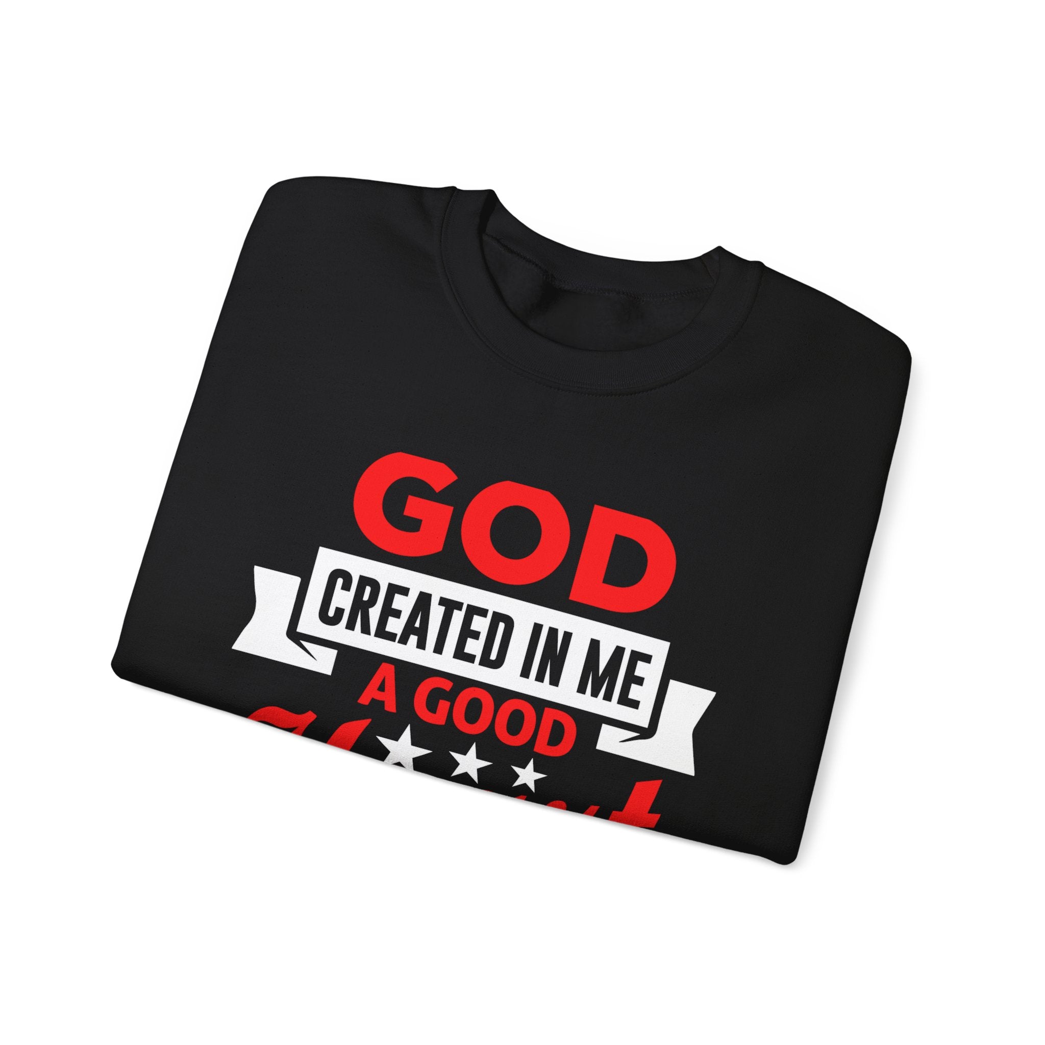 Dieu a créé en moi un sweat-shirt unisexe au bon cœur 