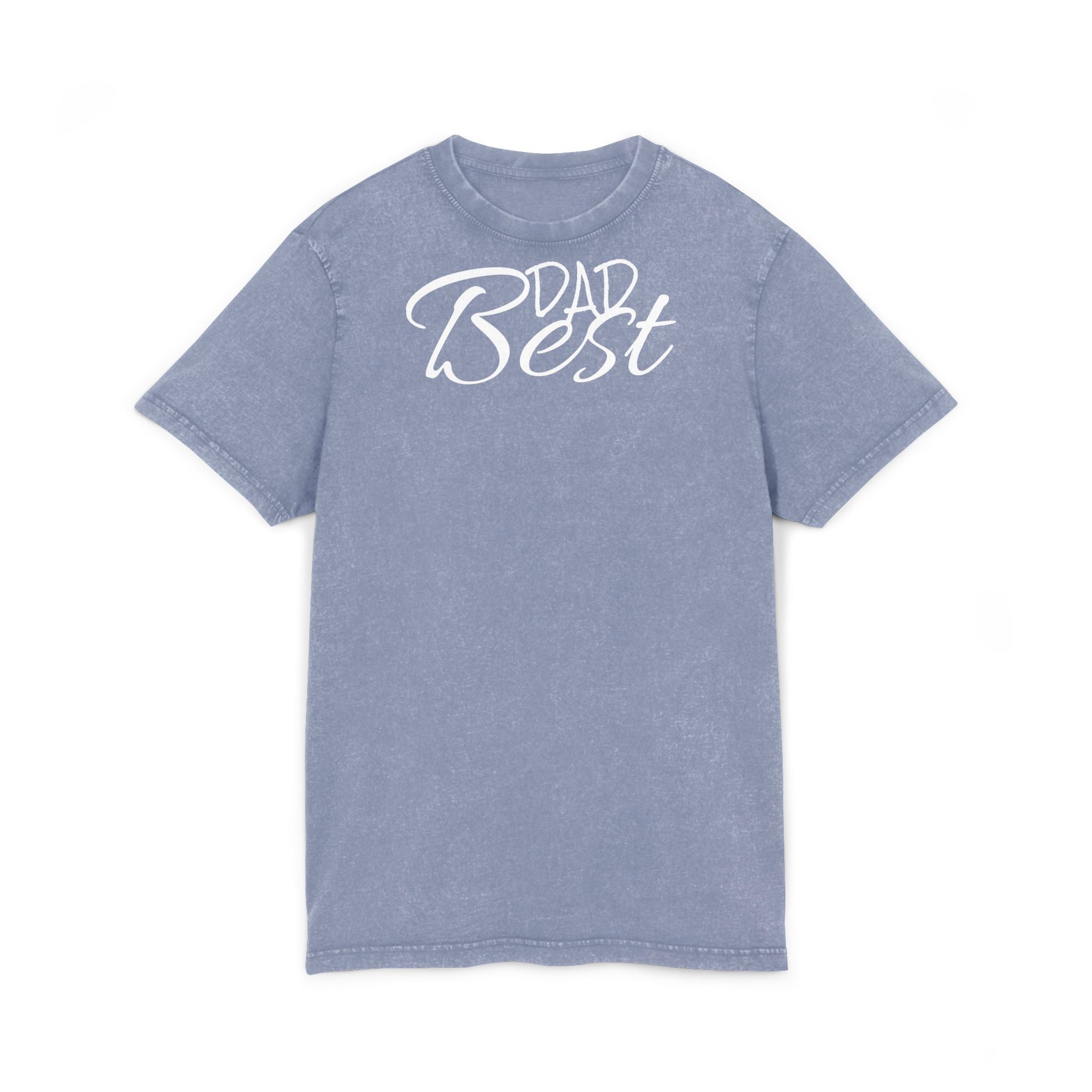 Acid Washed Dad Best Tee - Vintage Style T-Shirt for Father's Day & Casual Wear