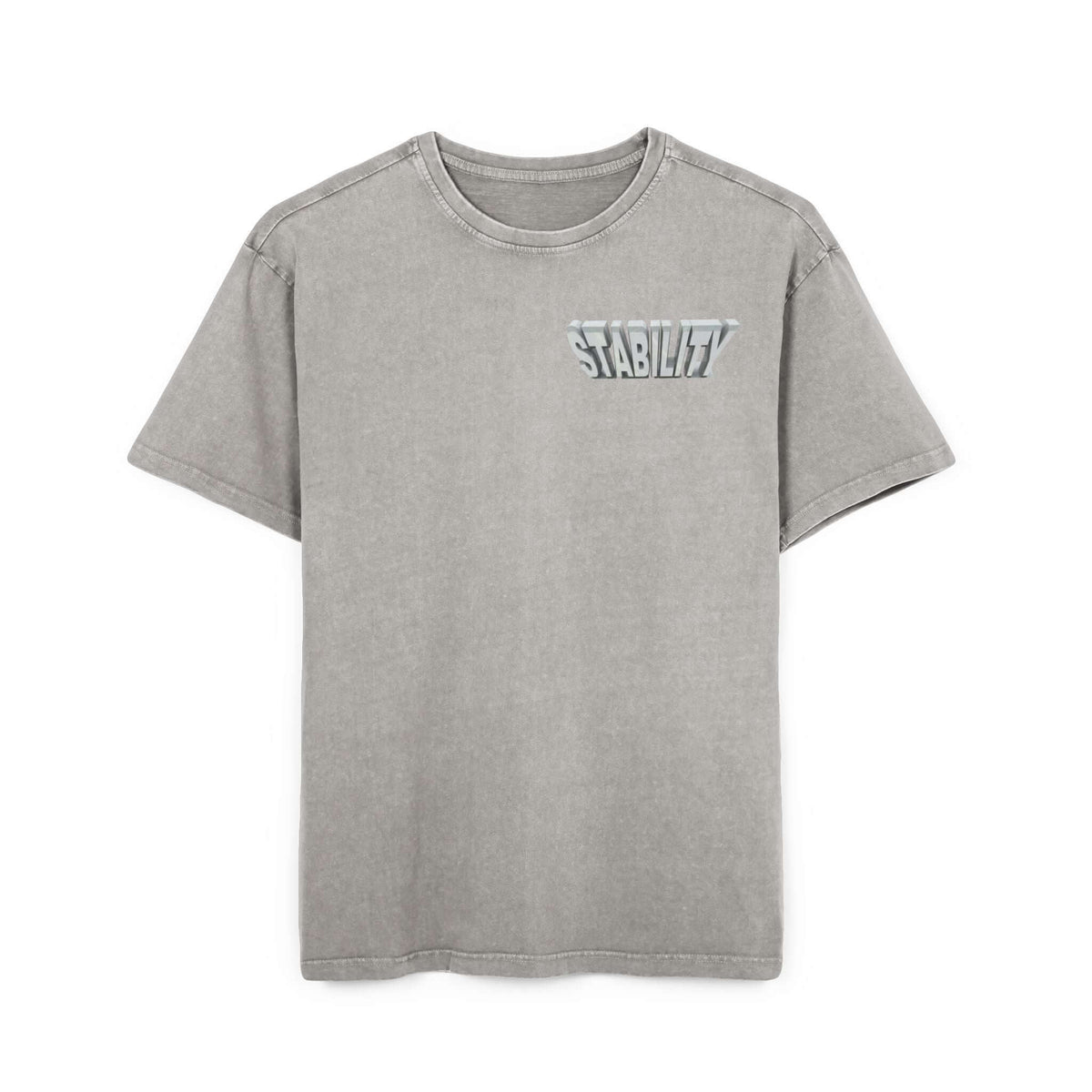 Oversize Tee Stability Acid Washed Men's Shirt