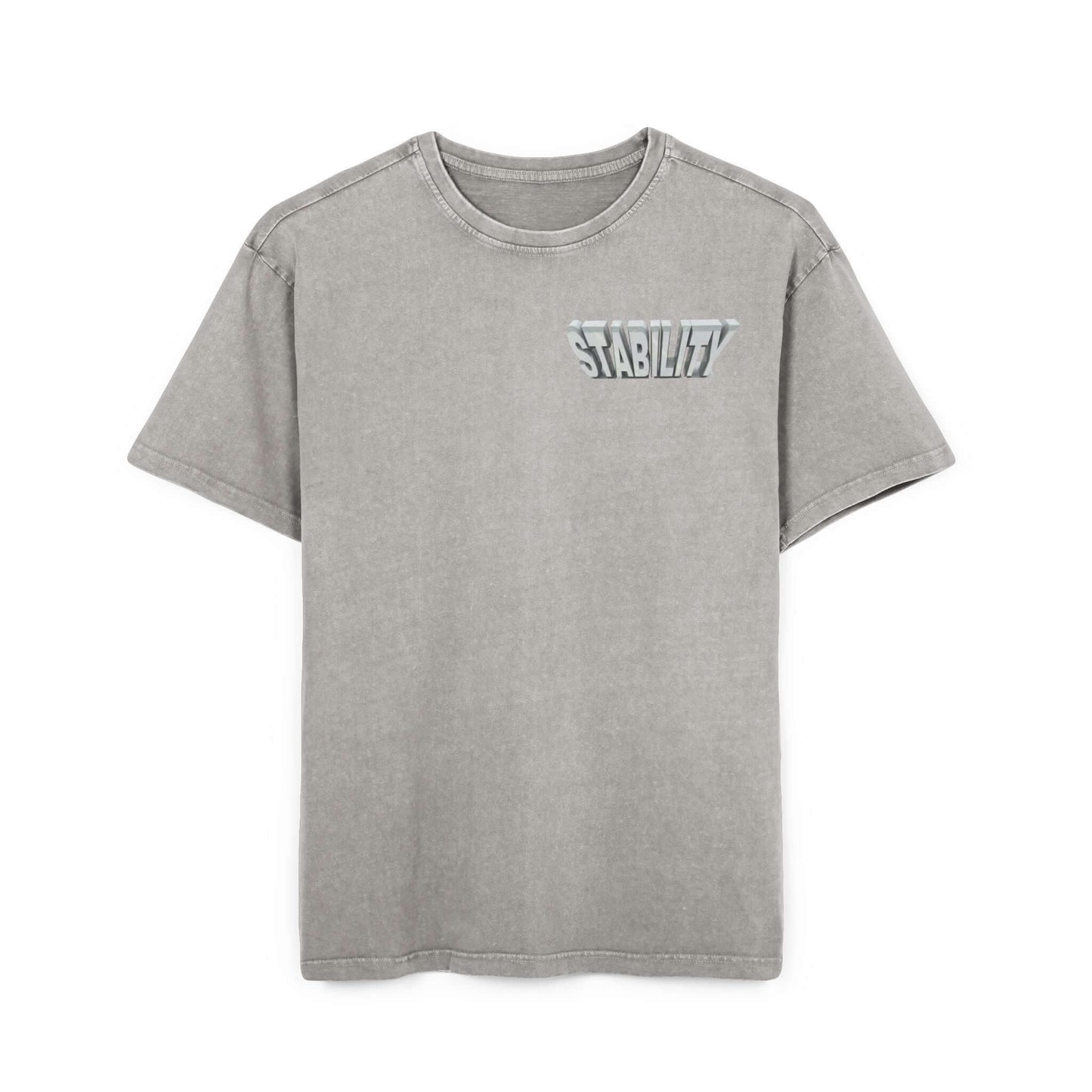 Oversize Tee Stability Acid Washed Men's Shirt