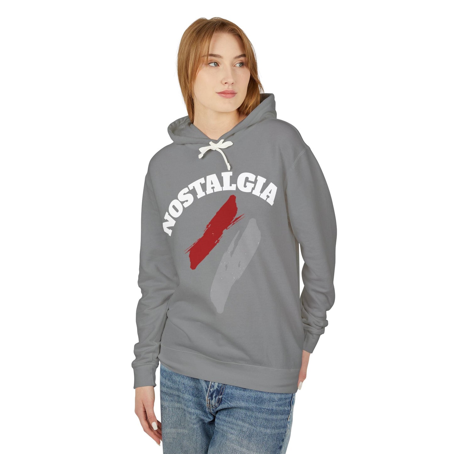 Nostalgia Hoodie: Unisex Lightweight Sweatshirt for Cool Days, Casual Wear, Gift for Friends, Retro Aesthetic, Perfect for Spring Printify