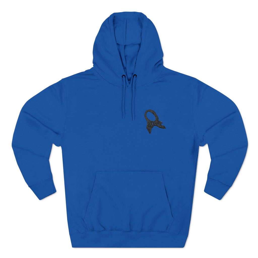 Embroidered Frc Art Three-Panel Fleece Hoodie